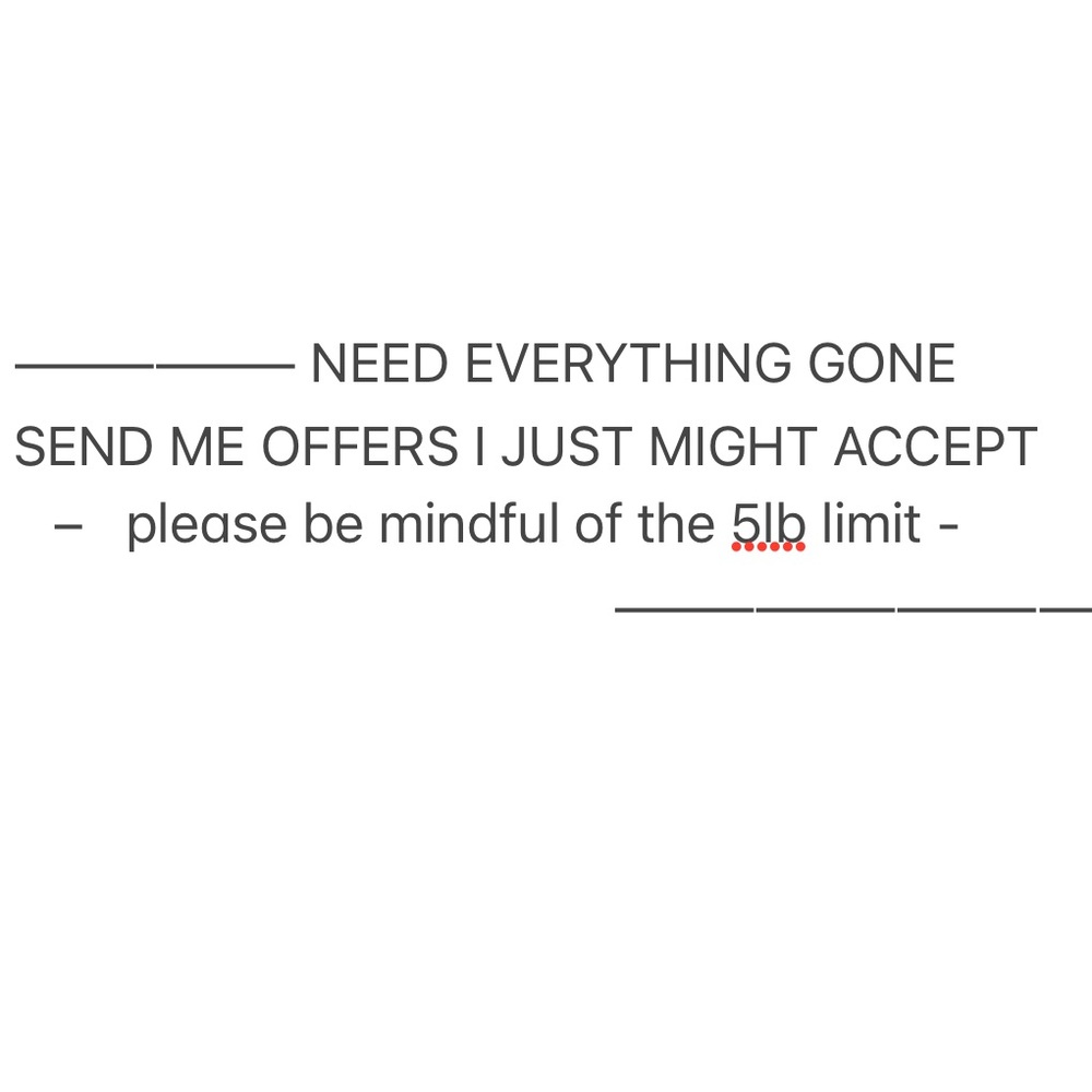 Open to offers, bundle and save!